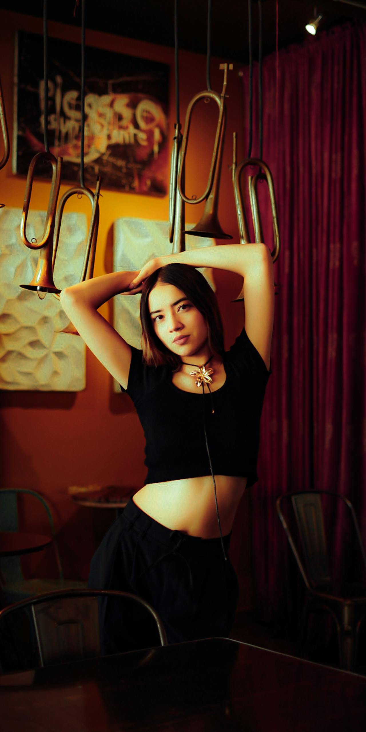 Creative portrait photography with artistic lighting techniques